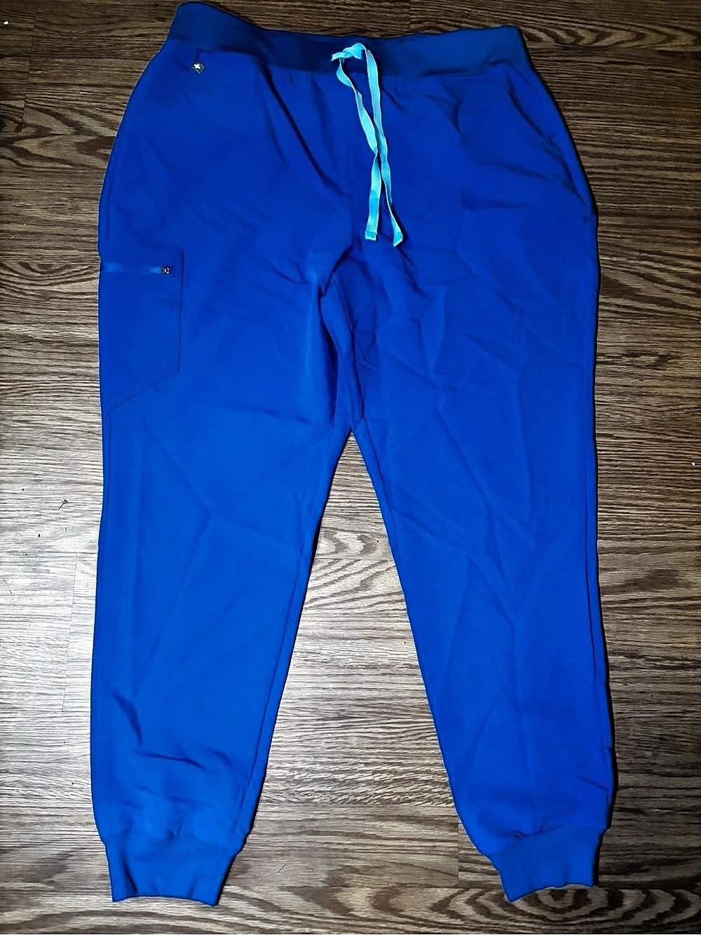 FIGS Blue Cargo Pants